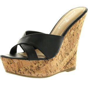 Fashion Focus Ardo-39 Black Womens sandals 8.5 NEW